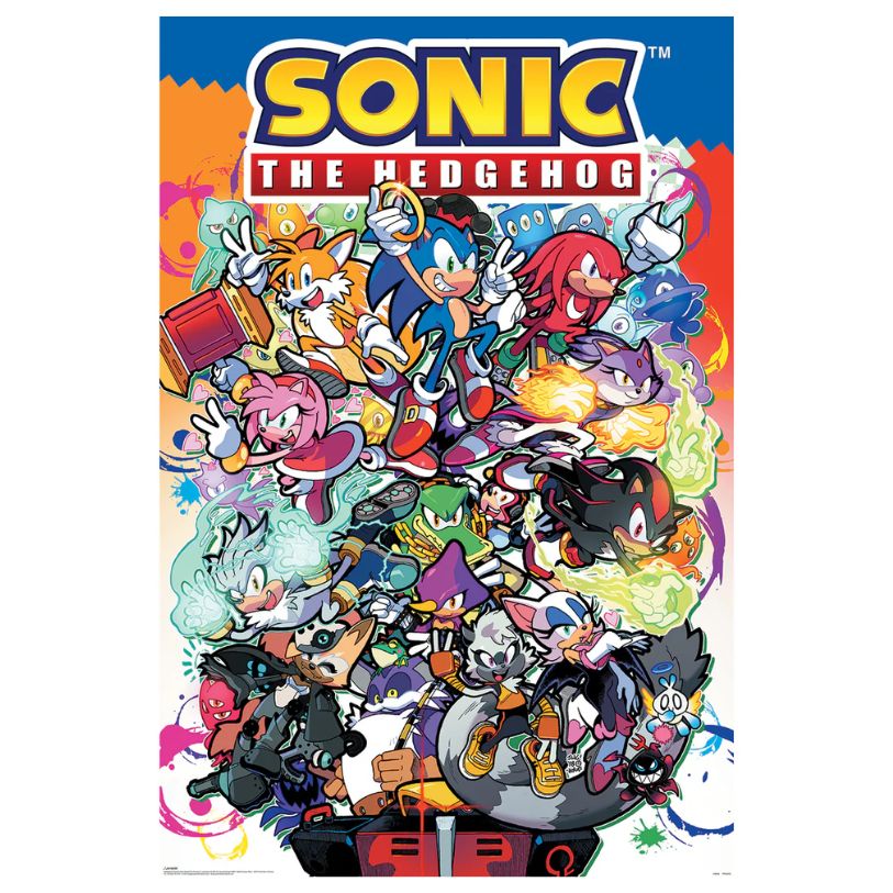 POSTER 61*91,5 SONIC THE HEDGHOG SONIC COMIC CHARCTERS no174