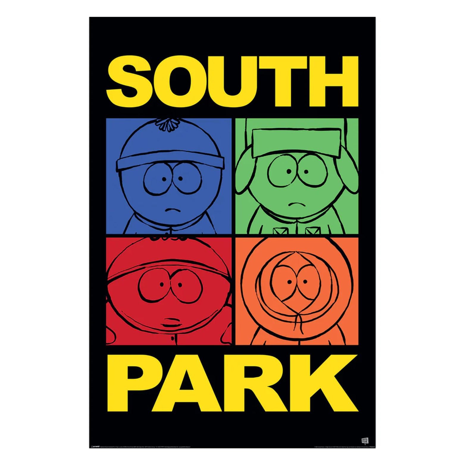 POSTER 61*91,5 SOUTH PARK BLOCK COLOUR  no17