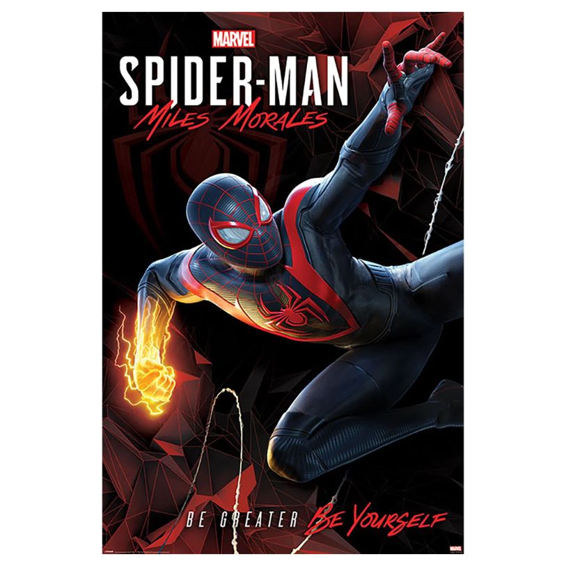POSTER 61*91,5 SPIDER-MAN MILES MORALES CYBERNETIC SWING no114