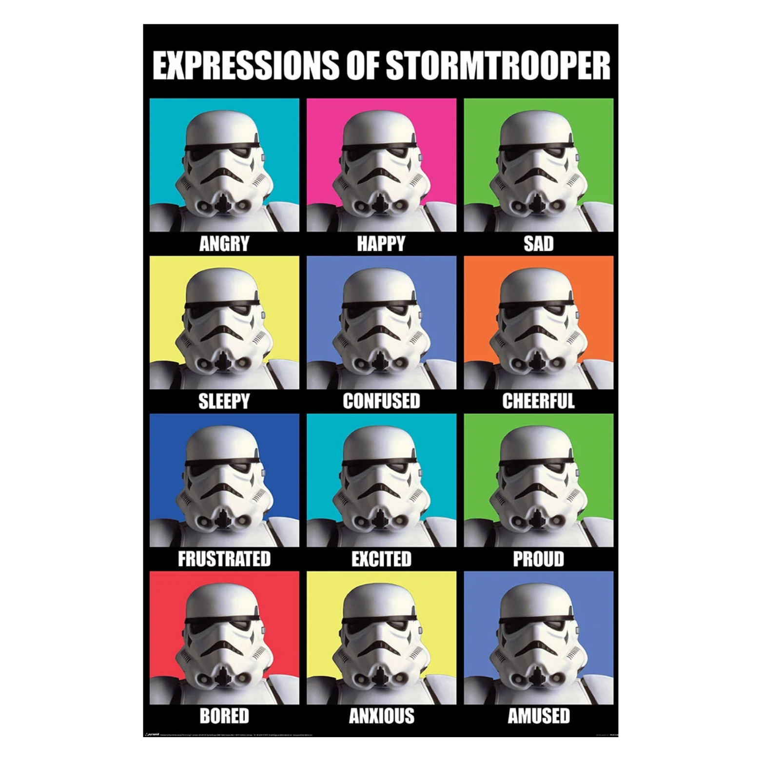 POSTER 61*91,5 STAR WARS EXPRESSIONS OF STORMTROOPER no32