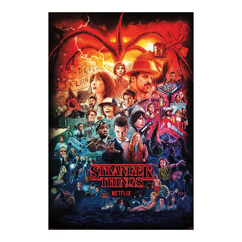 POSTER 61*91,5 STRANGER THINGS SEASONS MONTAGE no11