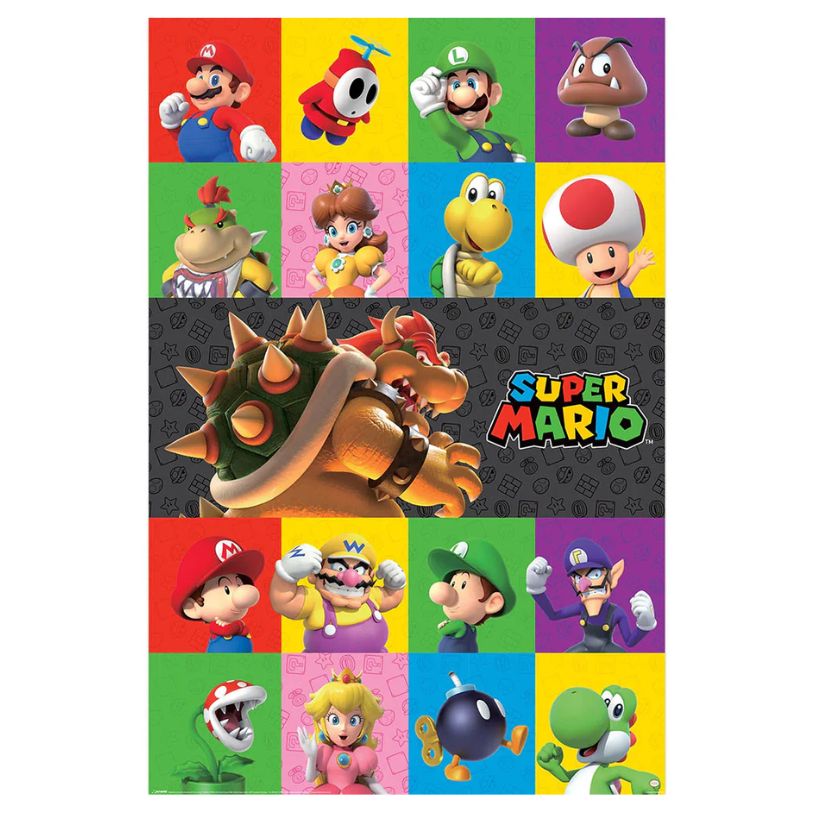POSTER 61*91,5 SUPER MARIO CHARACTERS no25