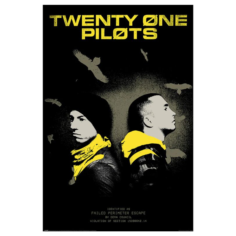 POSTER 61*91,5 TWENTY ONE PILOTS TRENCH VULTURES no29
