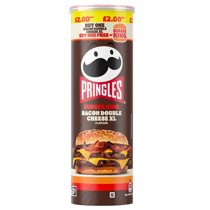 PRINGLES BURGER KING BACON DOUBLE CHEESE XL 165g