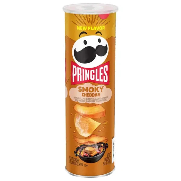 PRINGLES SMOKY CHEDDAR 158g