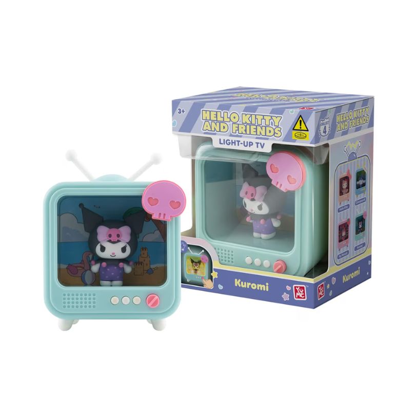 SANRIO BEDSIDE LIGHT TV SERIES MINI FIGURES HELLO KITTY & FRIENDS KUROMI 8cm