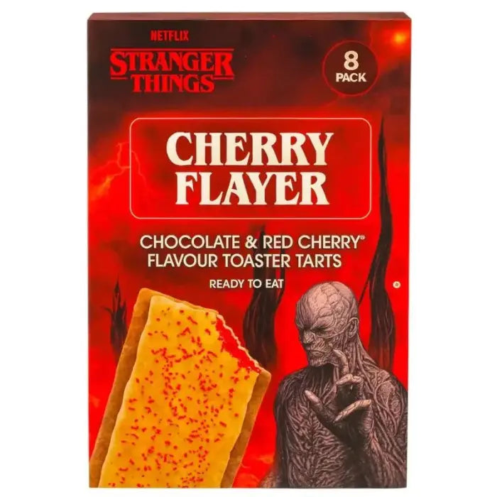 STRANGER THINGS CHERRY FLAYER CHOCOLATE & RED CHERRY FLAVOUR TOASTER TARTS 280g