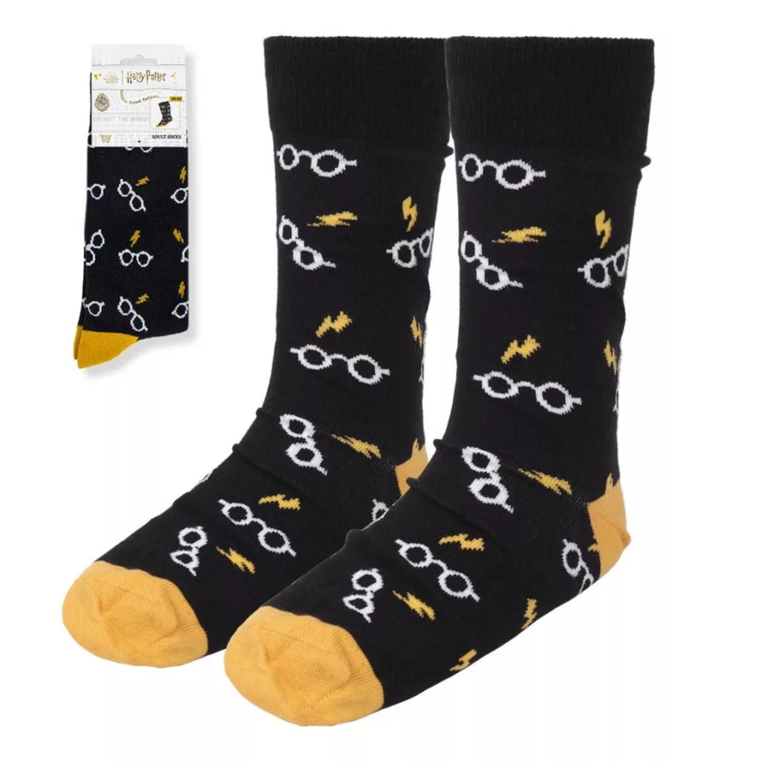 STRUMPOR HARRY POTTER GLASSES & LIGHTNING 38-45