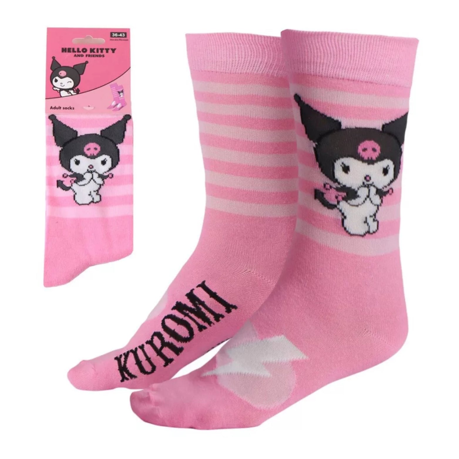 STRUMPOR HELLO KITTY KUROMI PINK 36-43