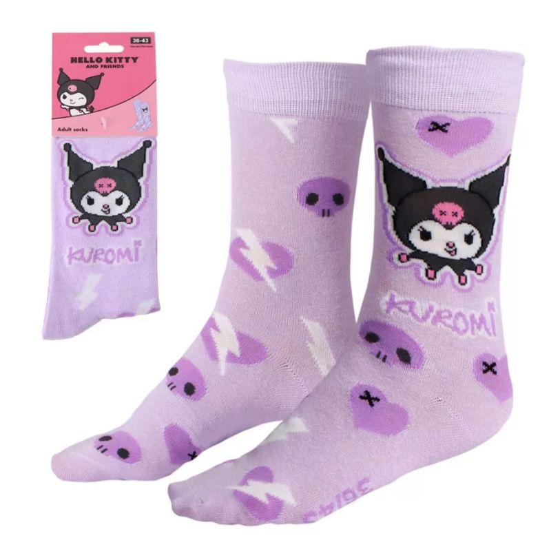 STRUMPOR HELLO KITTY KUROMI PURPLE 36-43