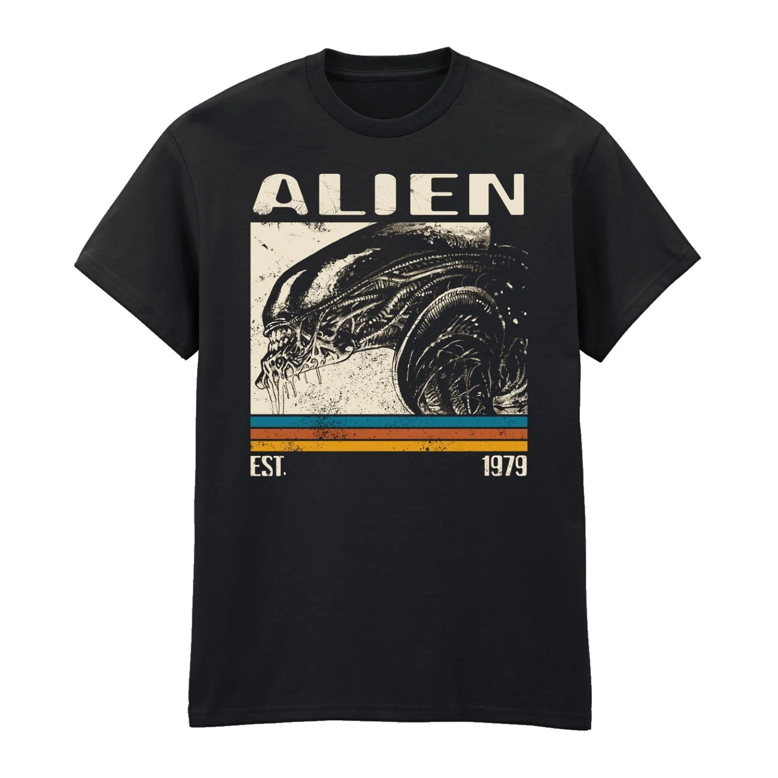 T-SHIRT ALIEN RETRO BARS