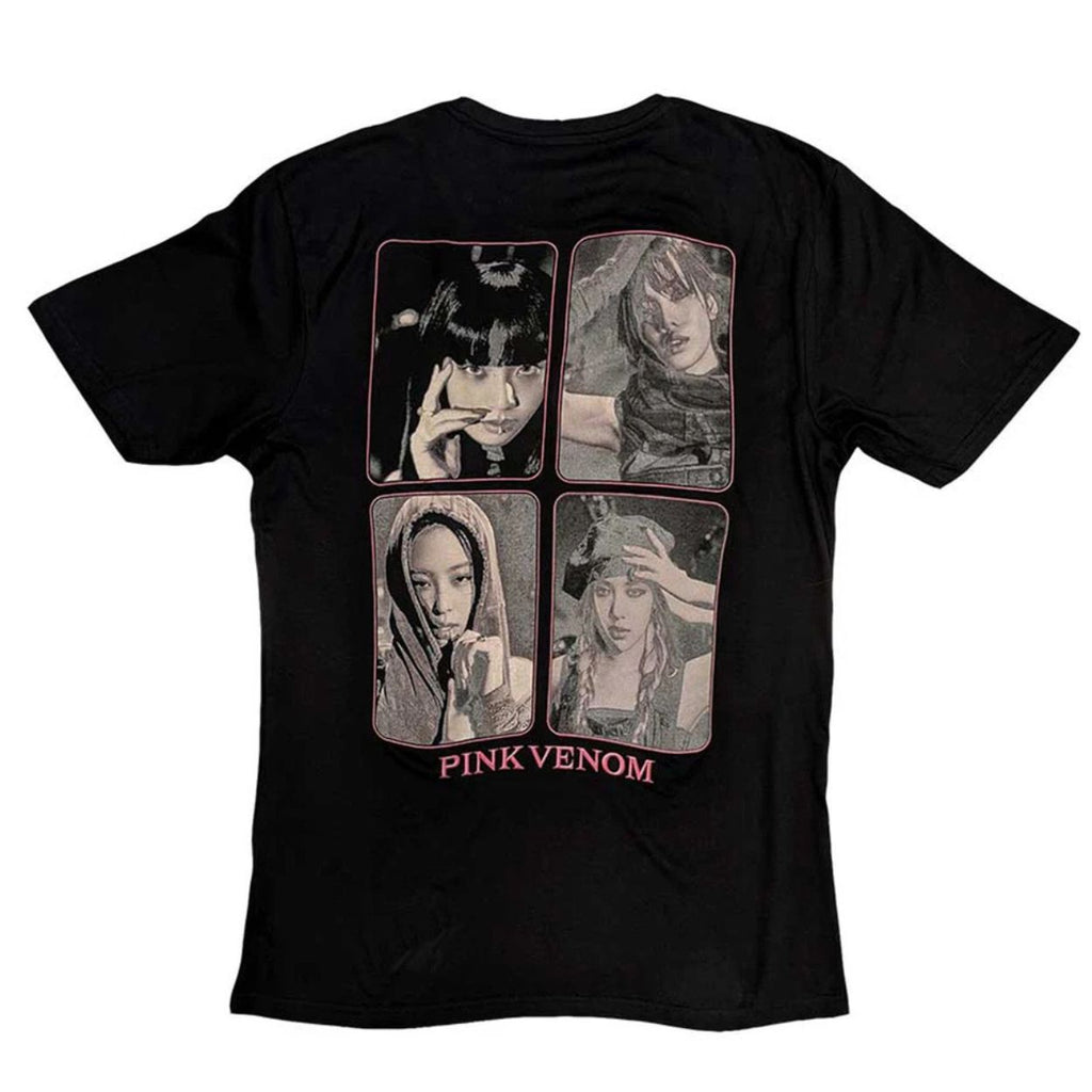 T-SHIRT BLACK PINK VENOM GROUP PHOTO SIZE-XXL