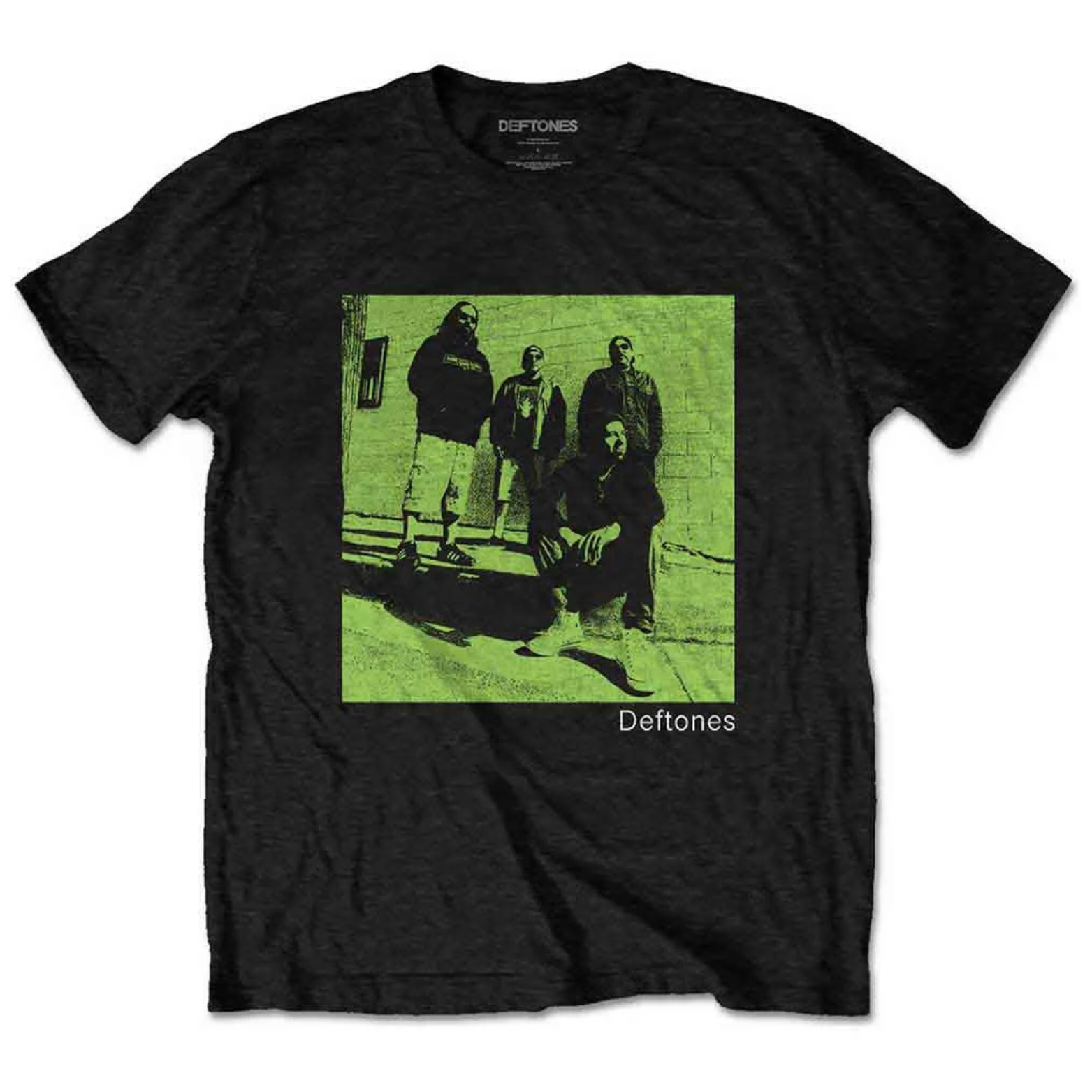 T-SHIRT DEFTONES GREEN PHOTO