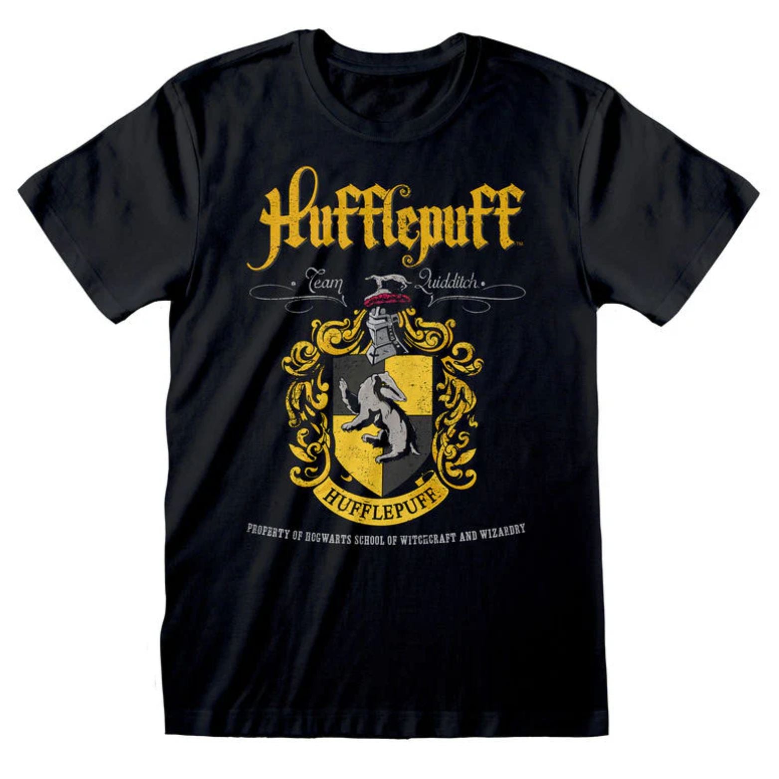 T-SHIRT HARRY POTTER HUFFLEPUFF YELLOW CREST