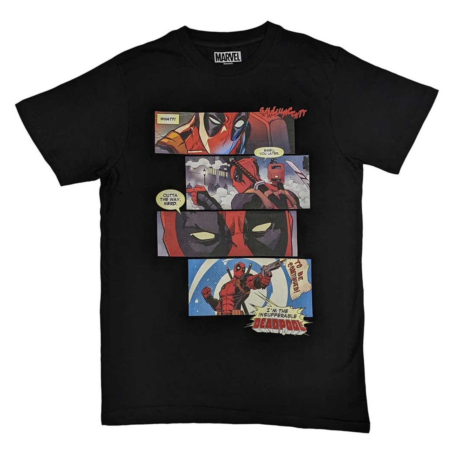 T-SHIRT MARVEL DEADPOOL STRIPS