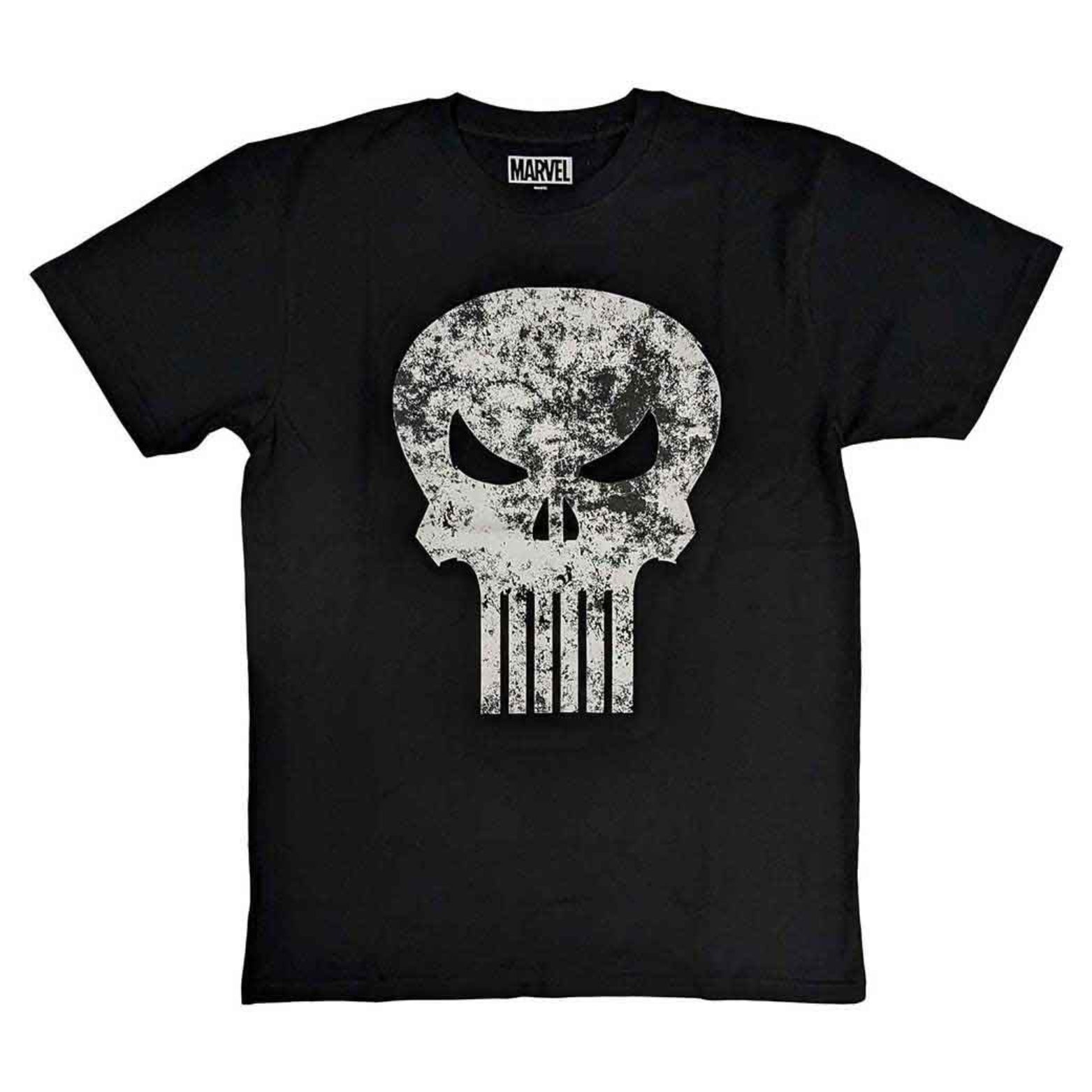 T-SHIRT MARVEL PUNISHER DISTRESSED