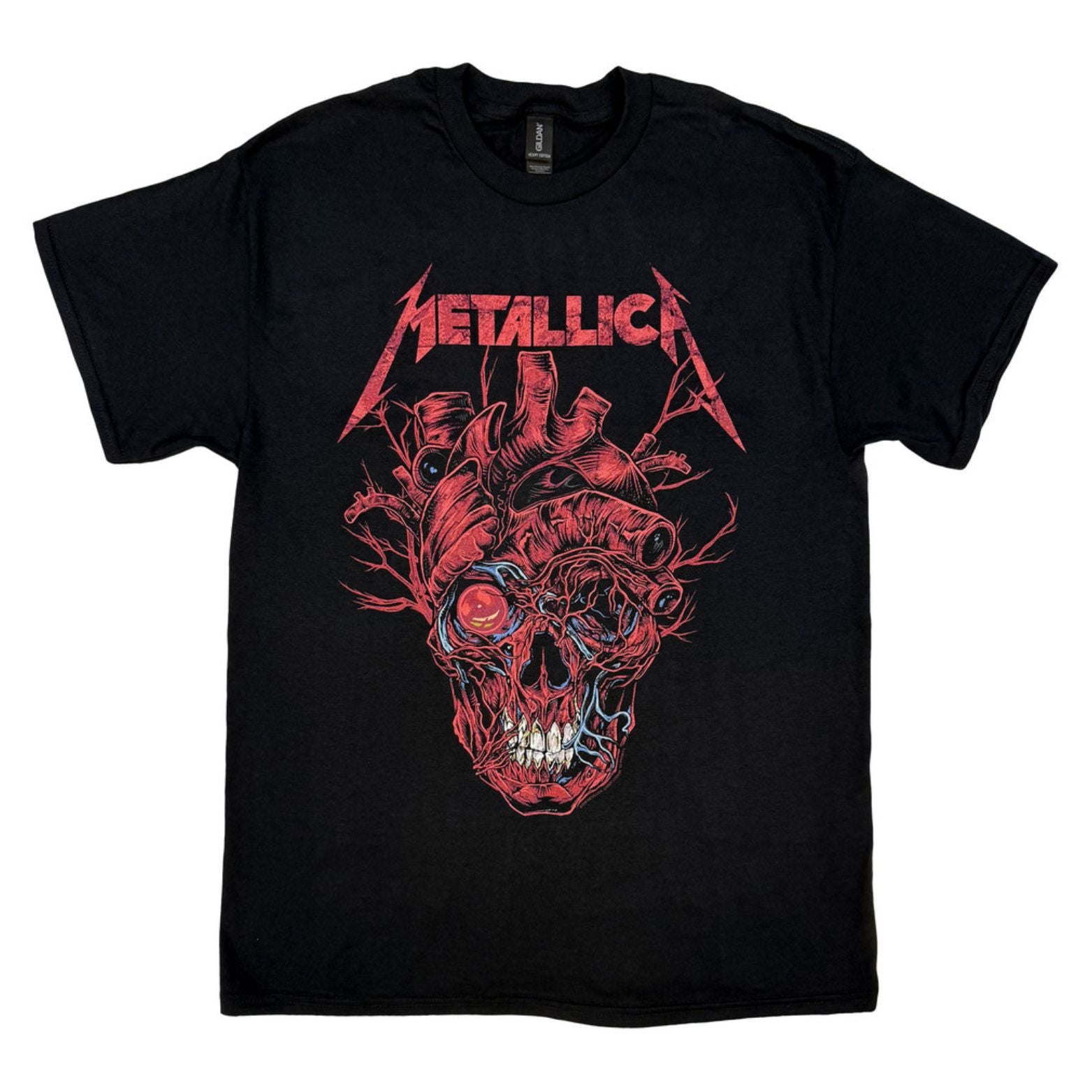 T-SHIRT METALLICA HEART SKULL