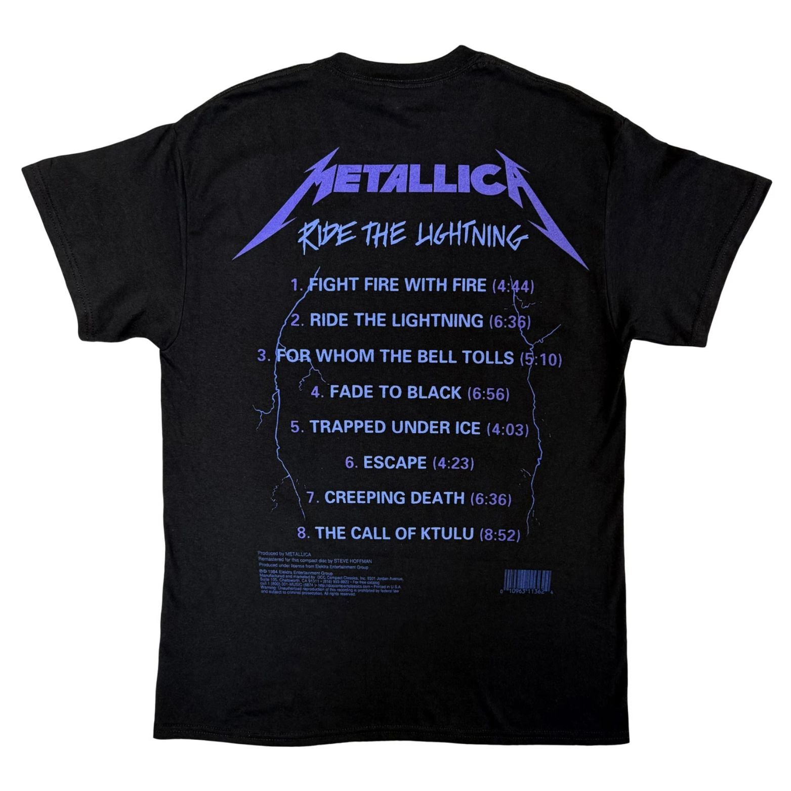 T-SHIRT METALLICA RIDE THE LIGHTNING