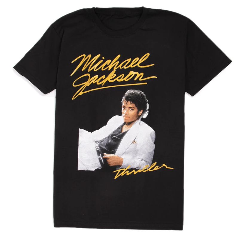 T-SHIRT MICHAEL JACKSON THRILLER WHITE