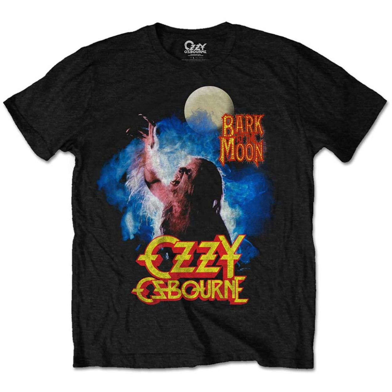 T-SHIRT OZZY OSBOURNE BARK AT THE MOON
