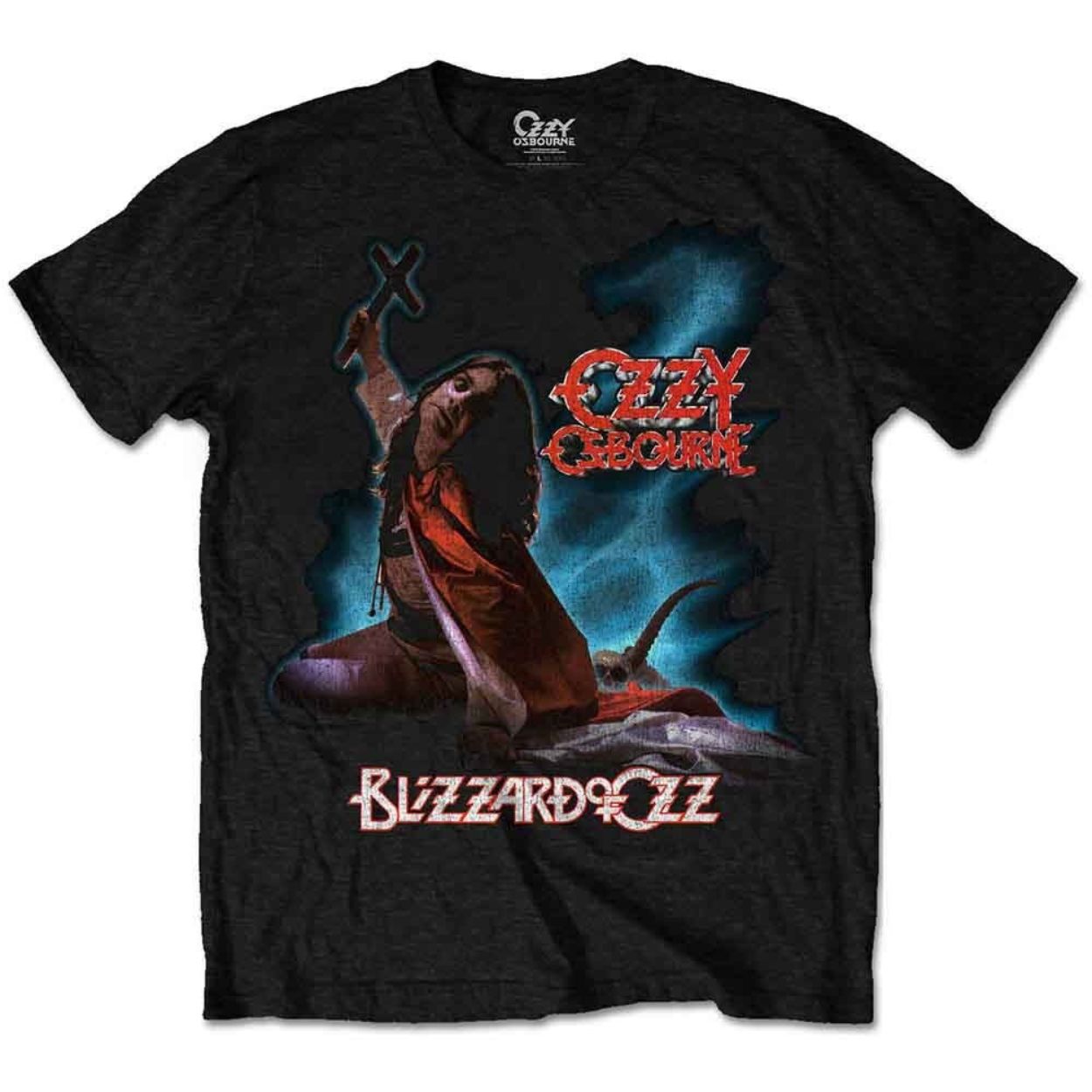 T-SHIRT OZZY OSBOURNE BLIZZARD OF OZZ SIZE-M