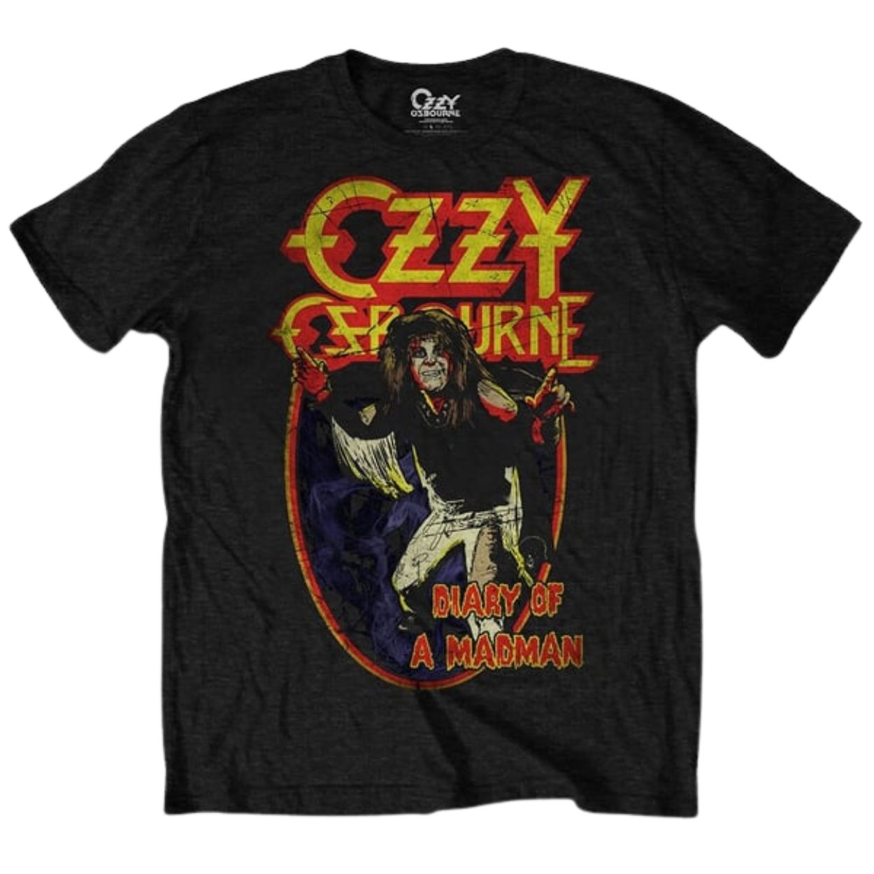 T-SHIRT OZZY OSBOURNE DIARY OF A MADMAN SIZE-S