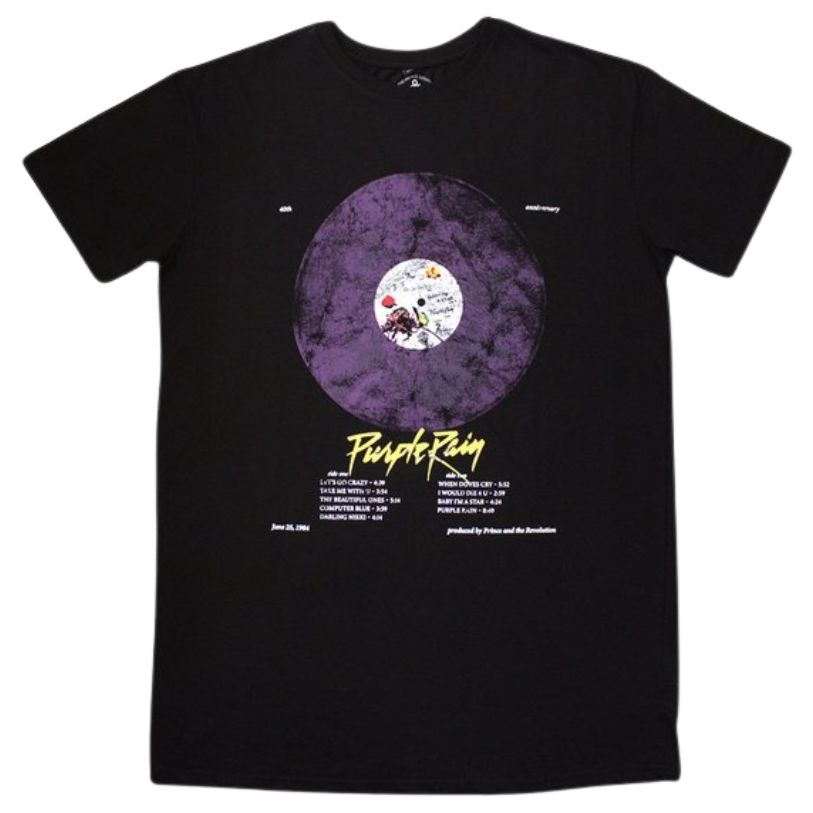 T-SHIRT PRINCE PURPLE RAIN DISC