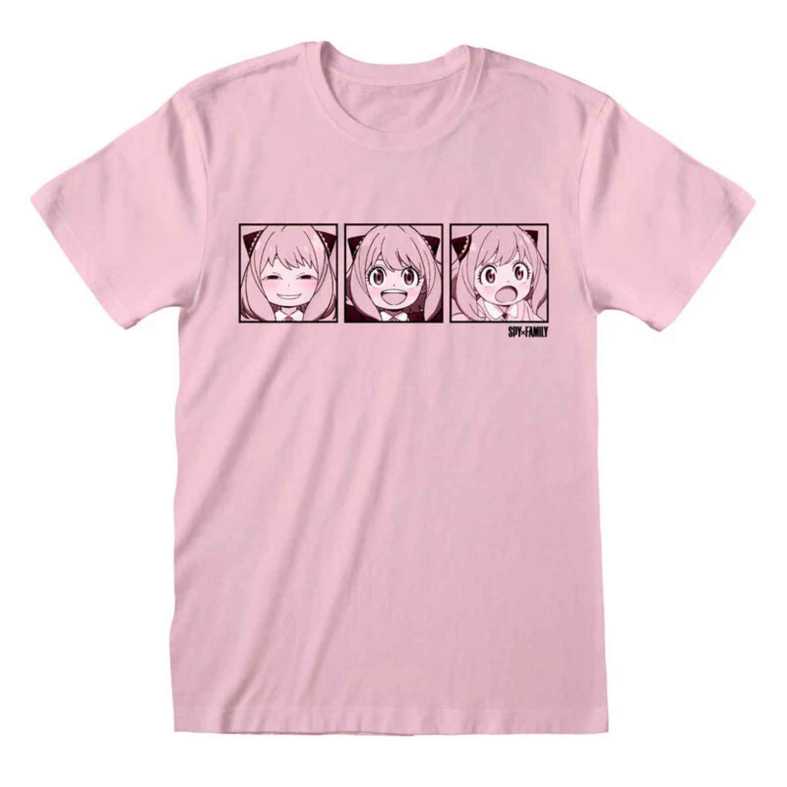 T-SHIRT SPY X FAMILY ANYA POSES PINK