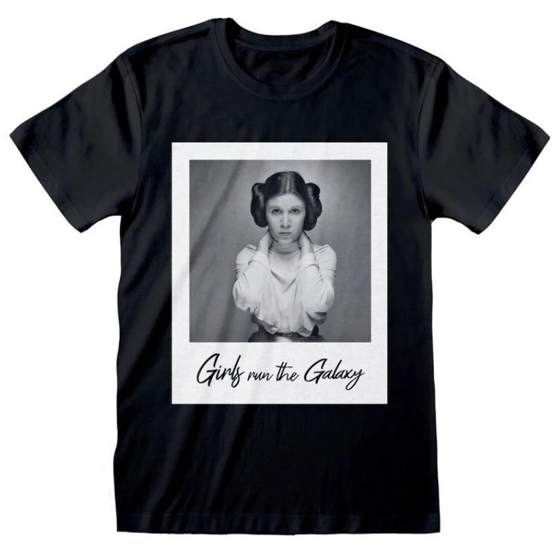 T-SHIRT STAR WARS CLASSIC LEIA GIRLS RUN THE GALAXY SIZE-S