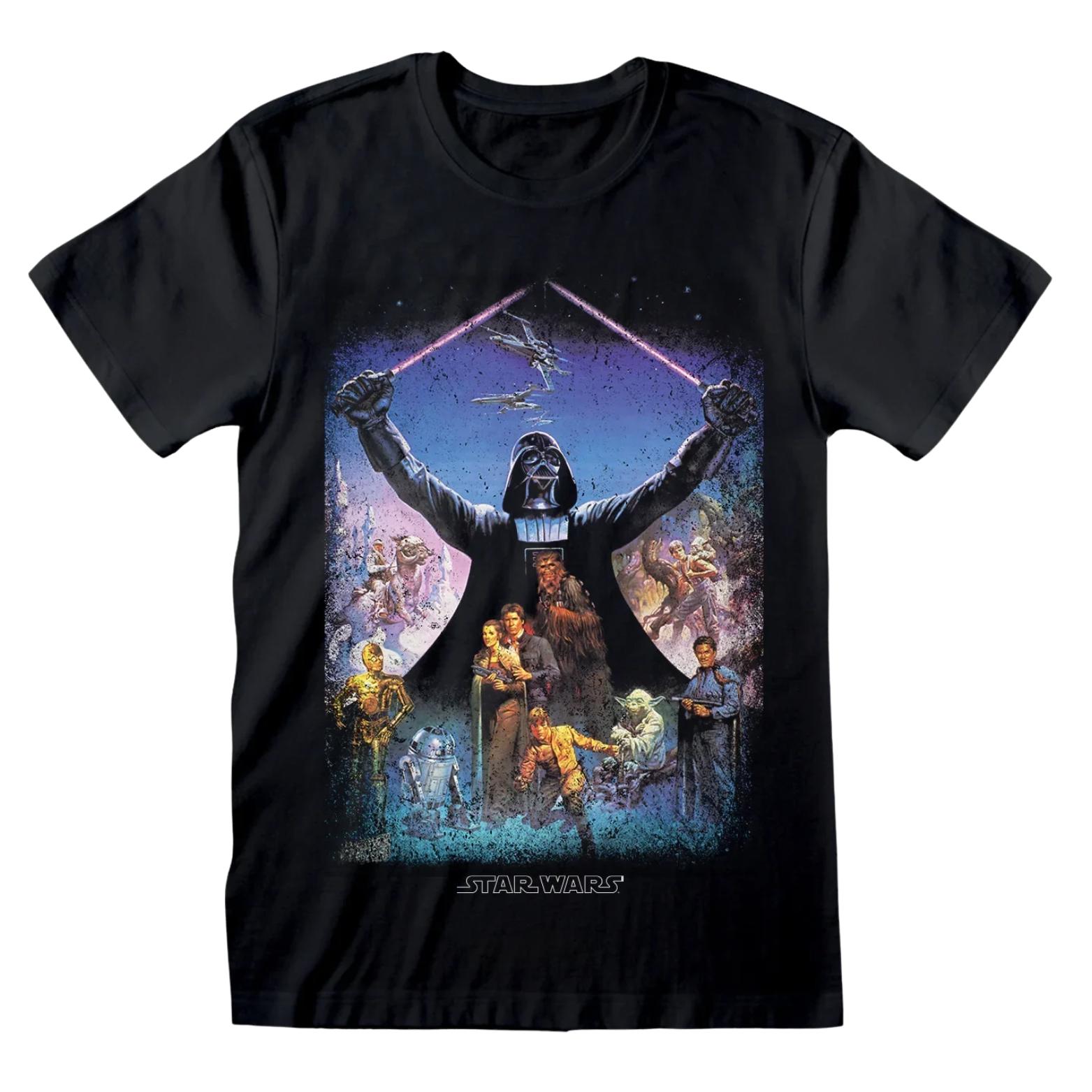 T-SHIRT STAR WARS DARTH VADER LIGHT SABER