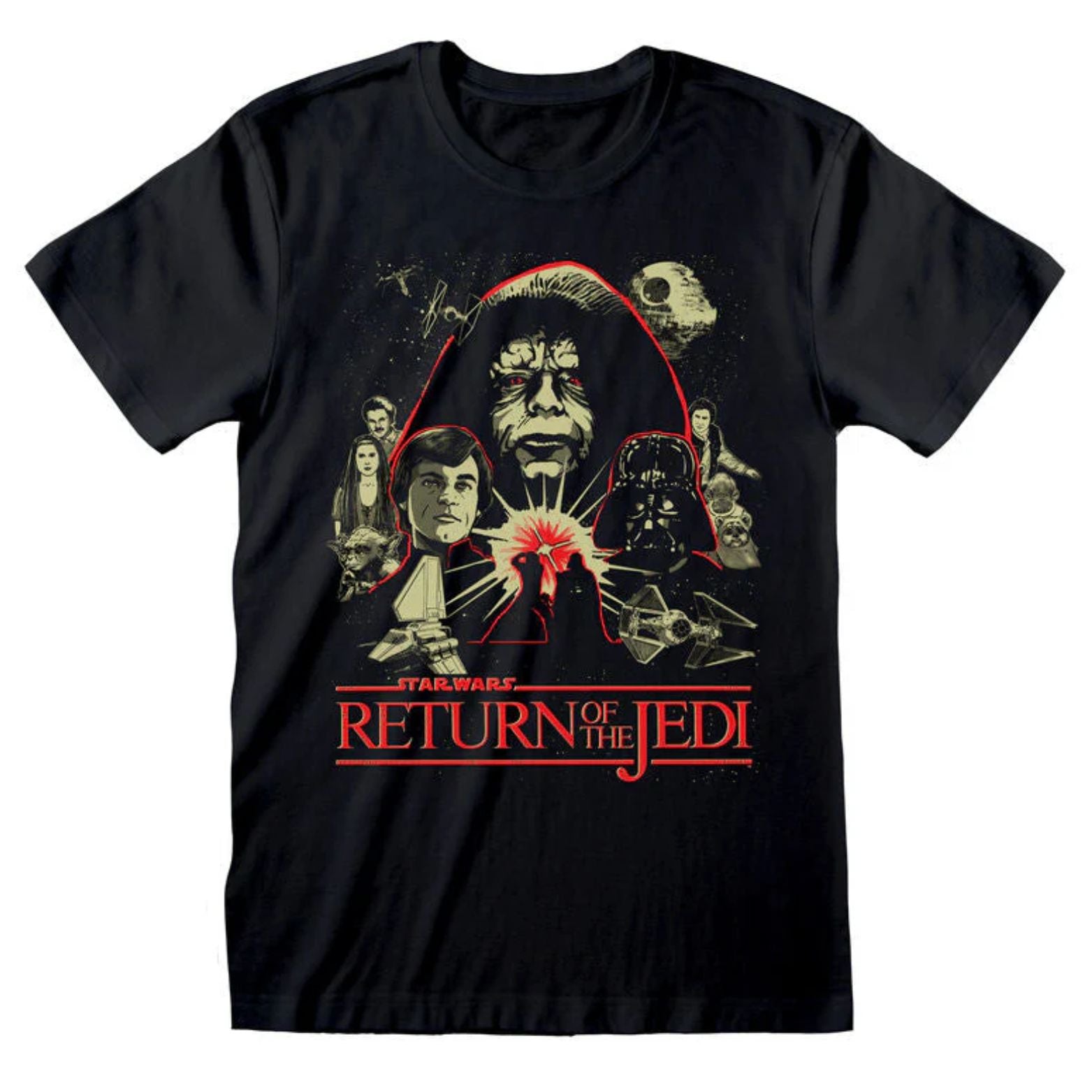 T-SHIRT STAR WARS MONTAGE BLACK