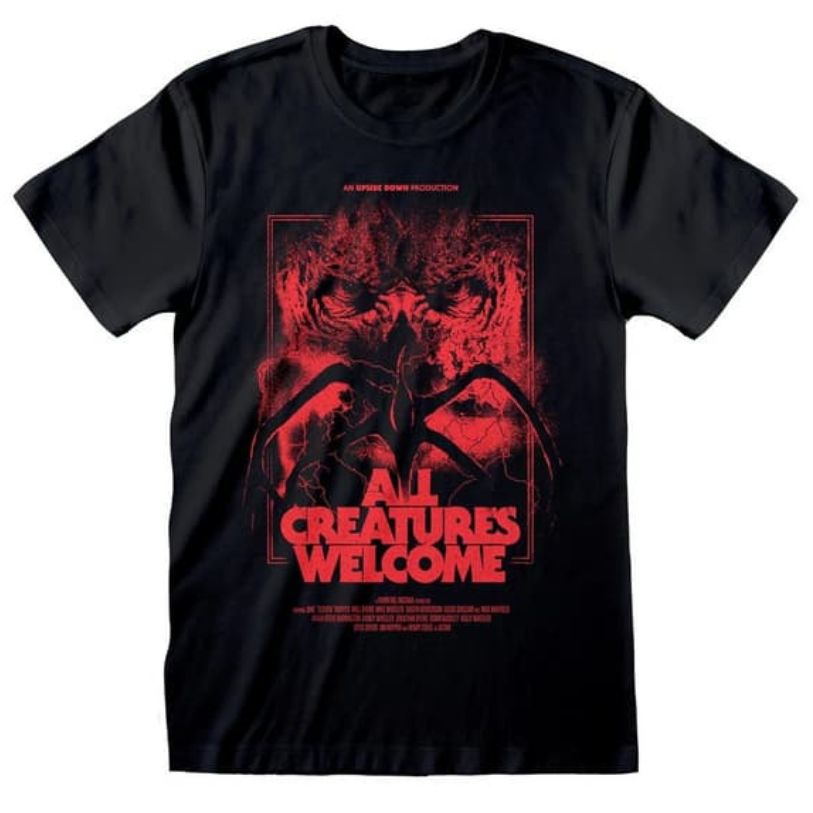 T-SHIRT STRANGER THINGS ALL CREATUES WELCOME