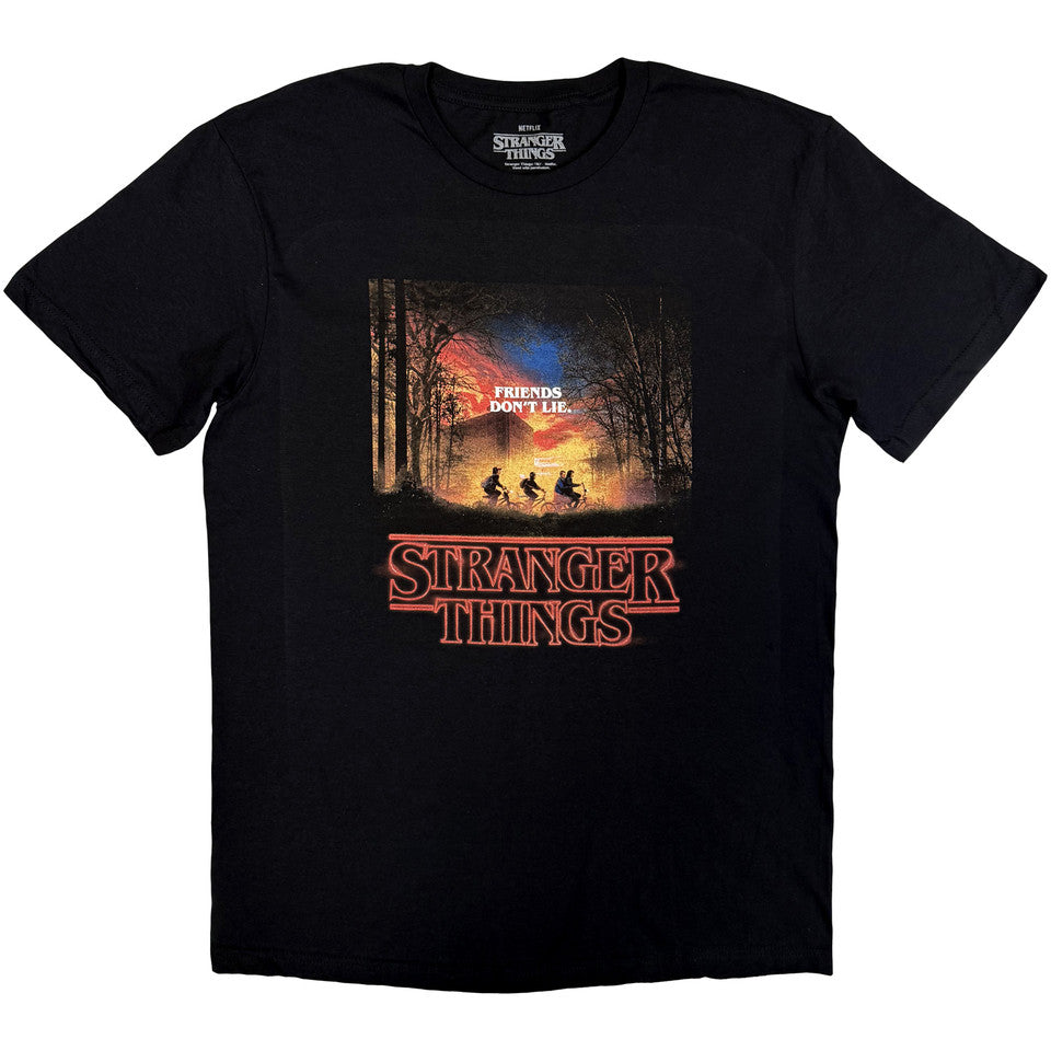 T-SHIRT STRANGER THINGS FRIENDS DON'T LIE SIZE-M