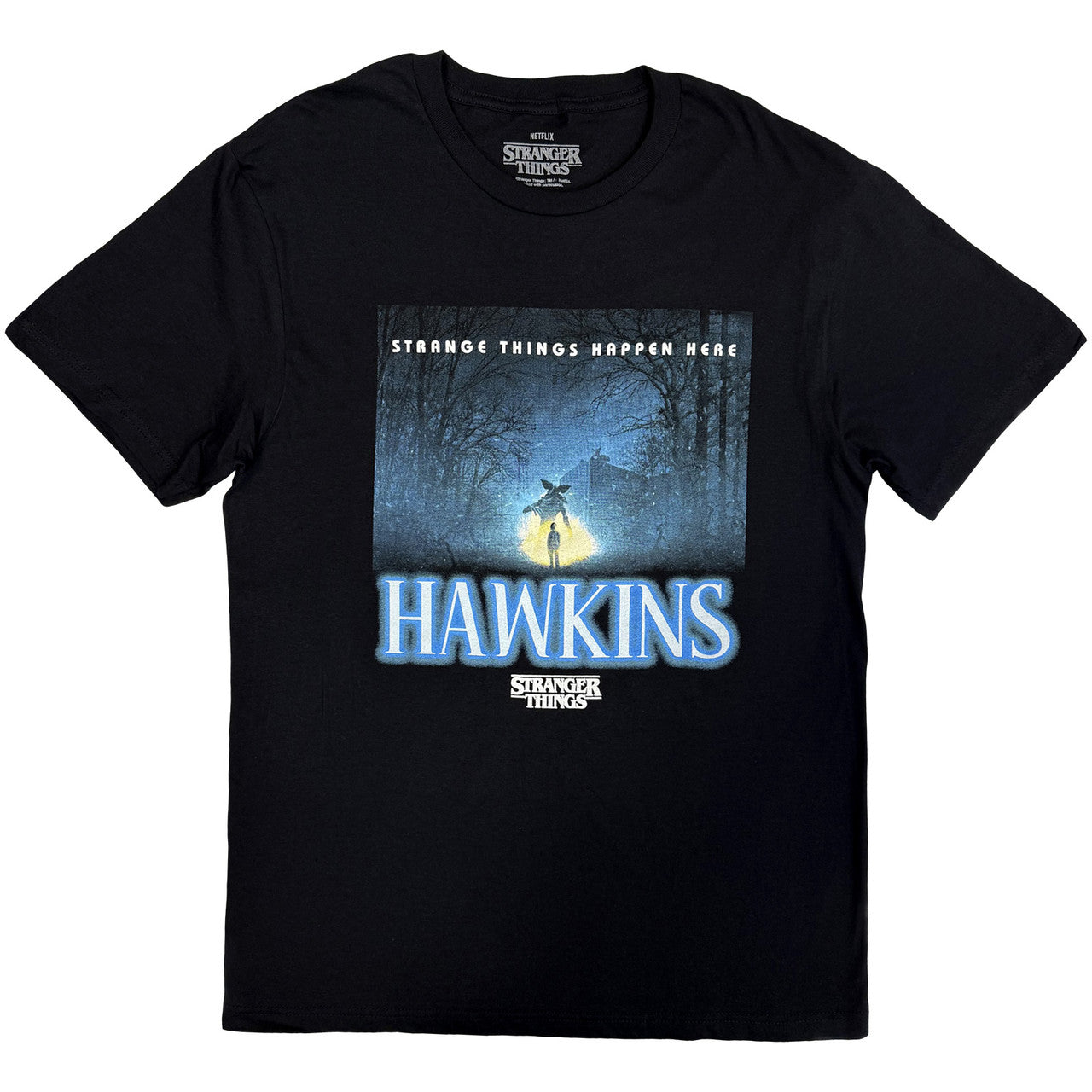 T-SHIRT STRANGER THINGS HAPPEN HERE SIZE-S