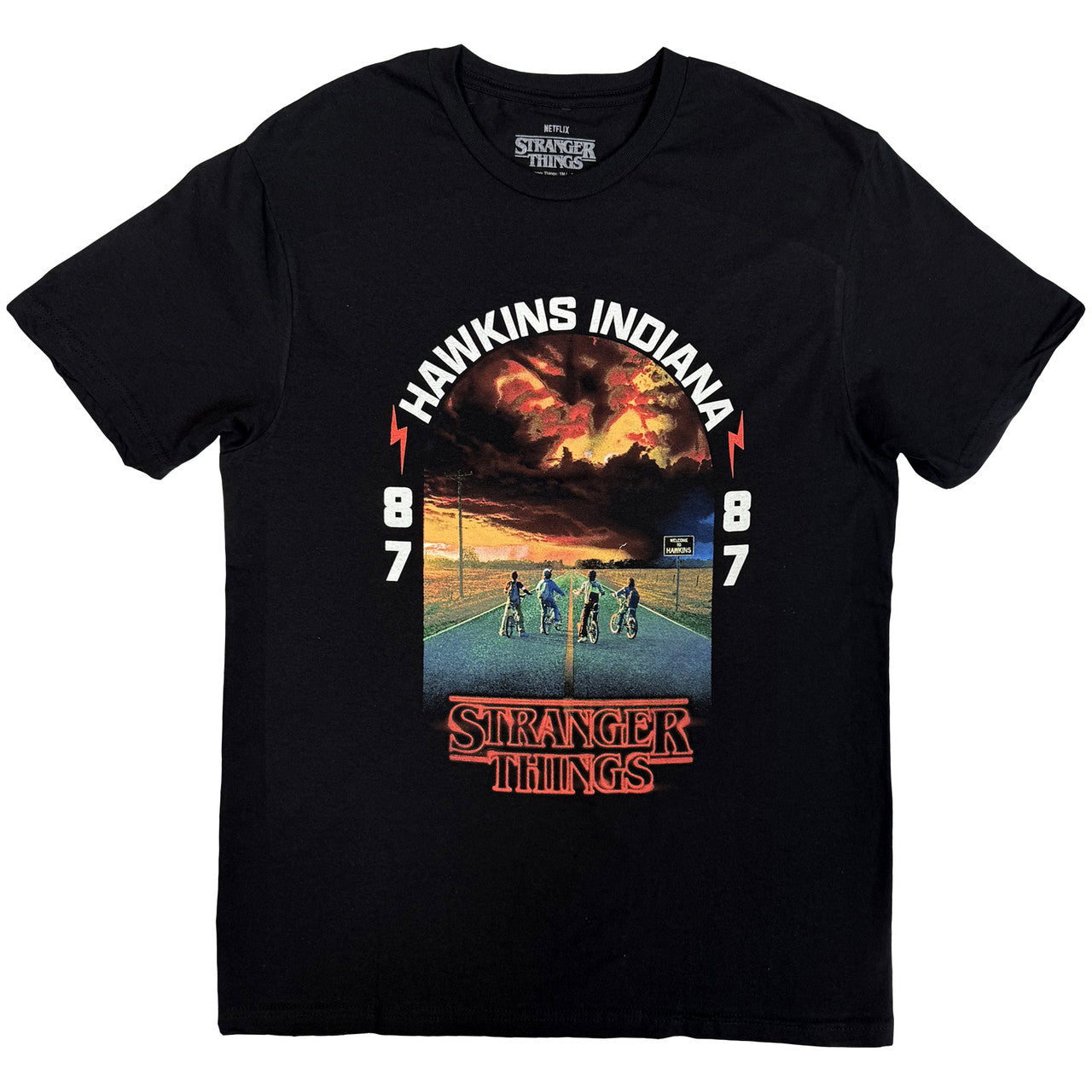 T-SHIRT STRANGER THINGS HAWKINS 008 SIZE-S