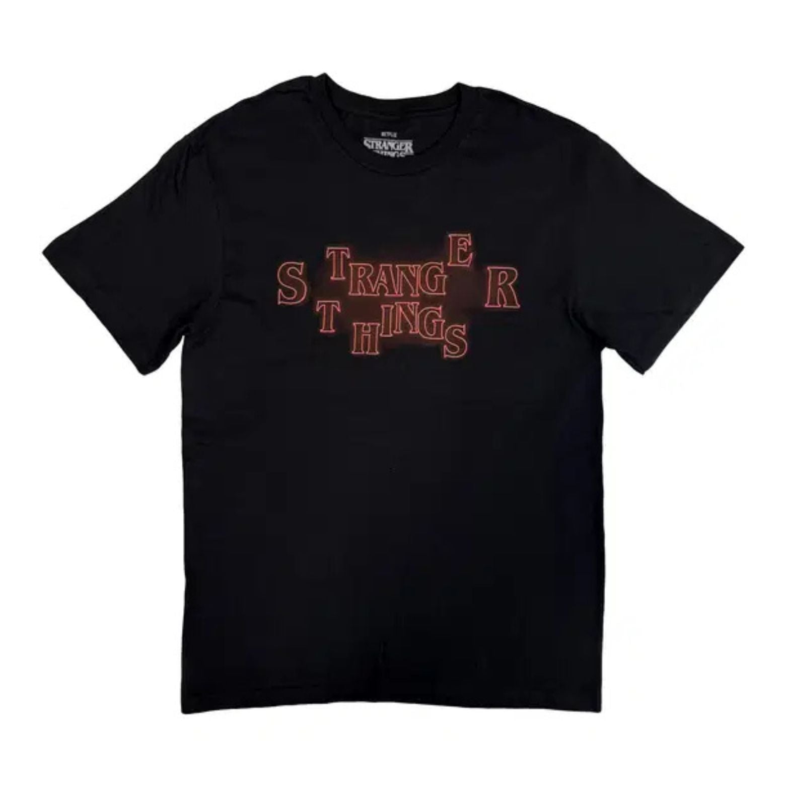 T-SHIRT STRANGER THINGS NEON LOGO