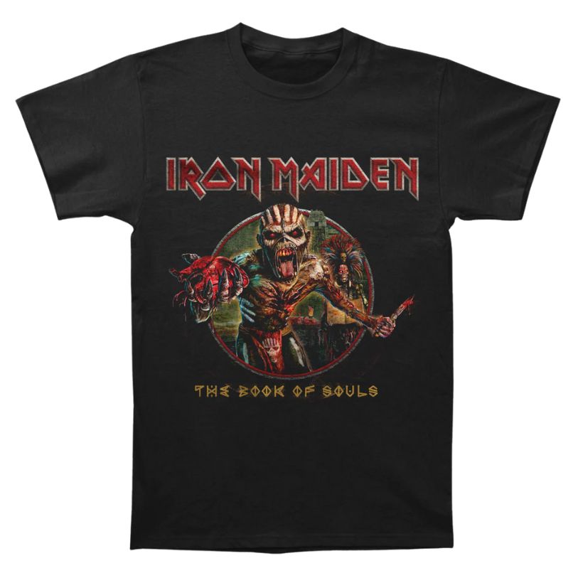 T-SHIRT T-SHIRT IRON MAIDEN BOOK OF SOULS EDDIE CIRCLE