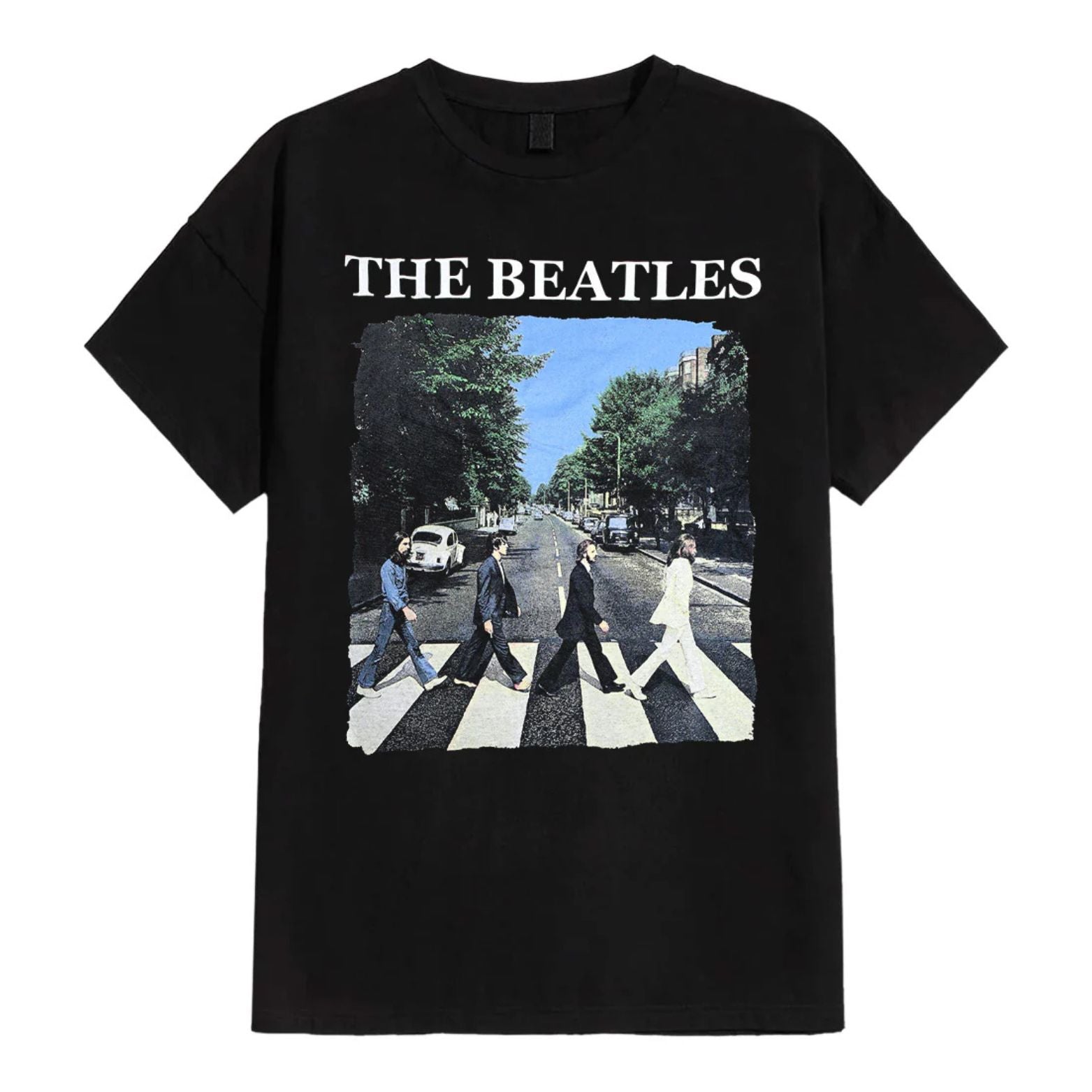 T-SHIRT THE BEATLES ABBEY ROAD LOGO SIZE-M