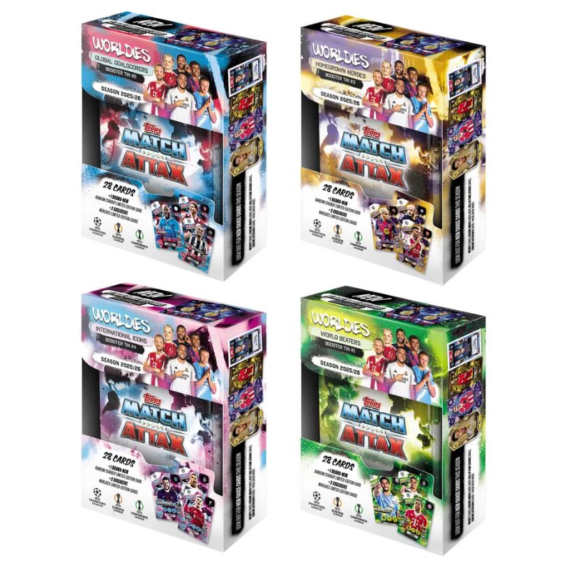 TOPPS MATCH ATTAX CHAMPIONS LEAGUE BOOSTER TIN ASS