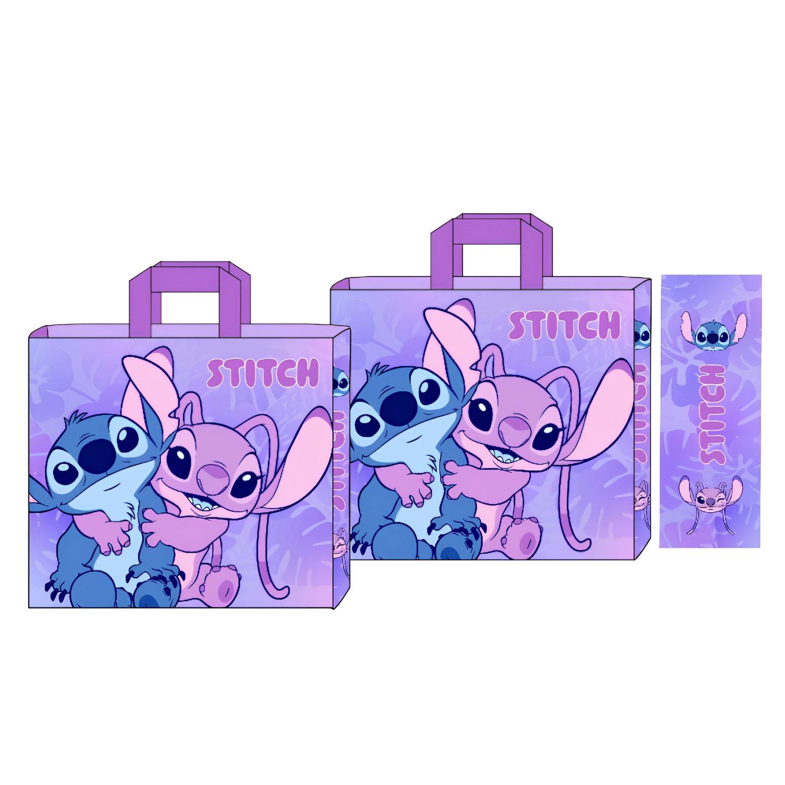 TOTE BAG DISNEY LILO & STITCH STITCH & ANGEL HUG
