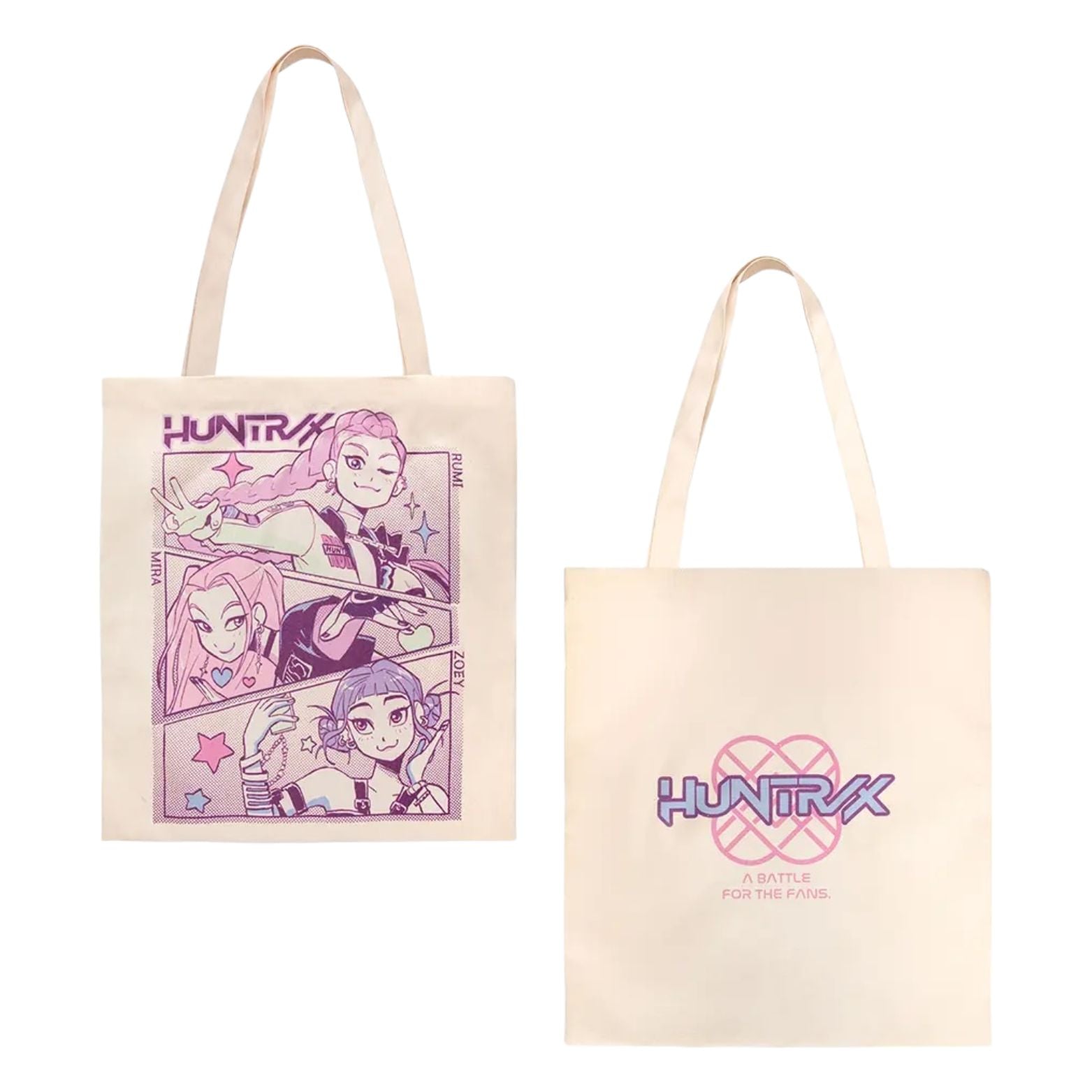 TOTE BAG K-POP DEMON HUNTERS A BATTLE FOR THE FANS