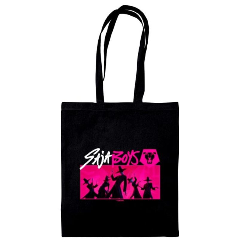 TOTE BAG K-POP DEMON HUNTERS SAJA BOYS BLACK