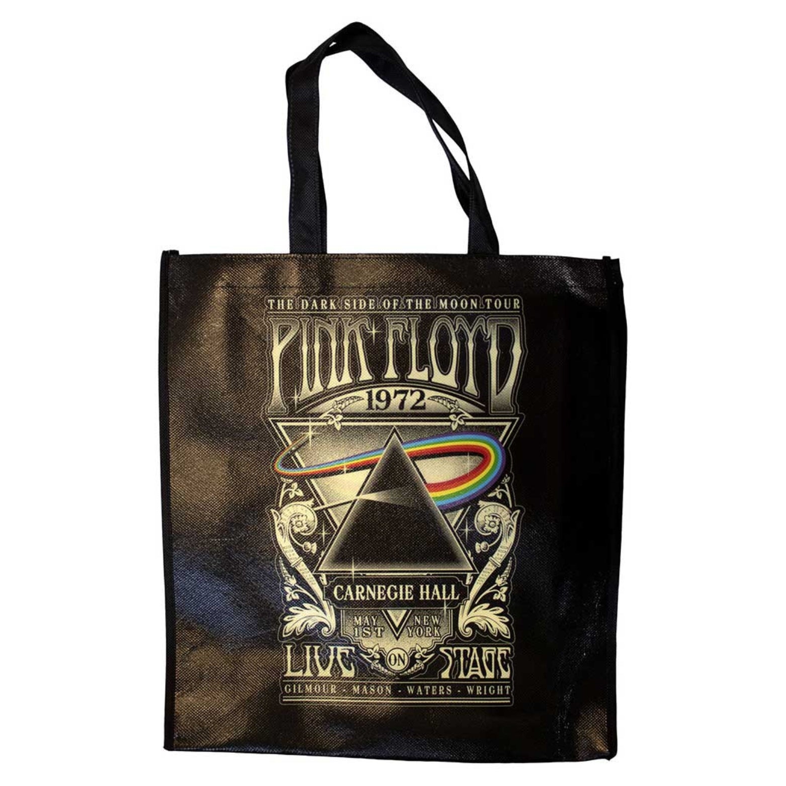 TOTE BAG PINK FLOYD THE DARK SIDE OF THE MOON TOUR 1972 CARNEGIE HALL