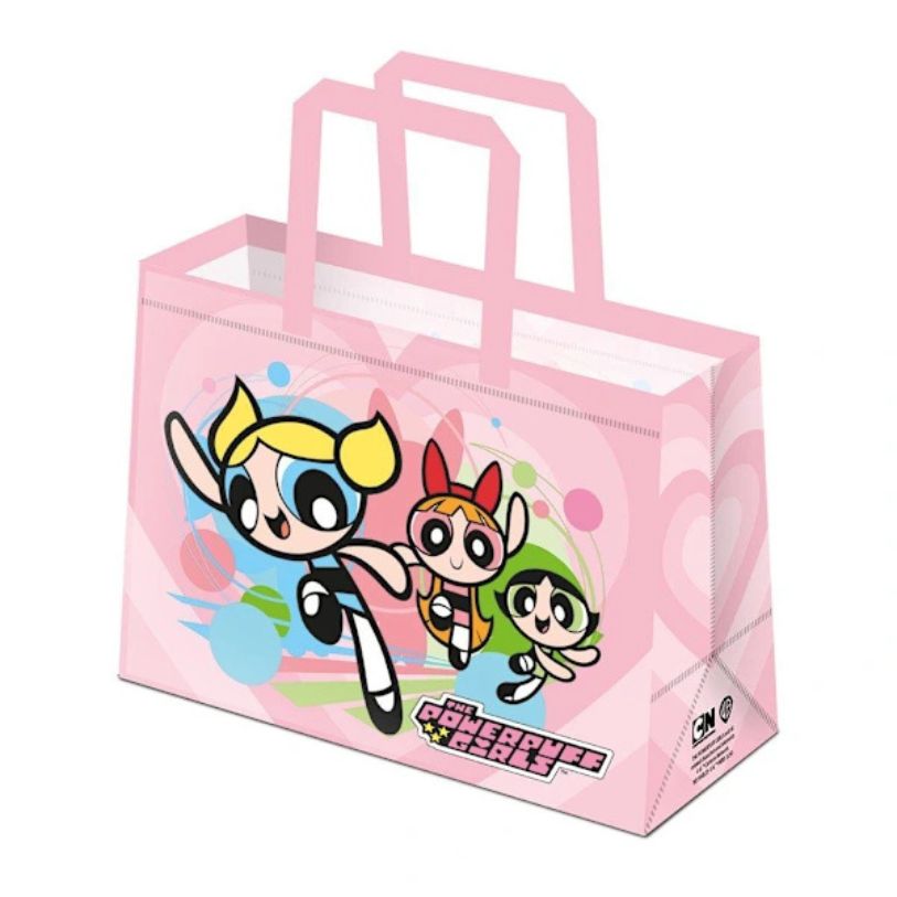 TOTE BAG POWERPUFF GIRLS READY FOR ACTION