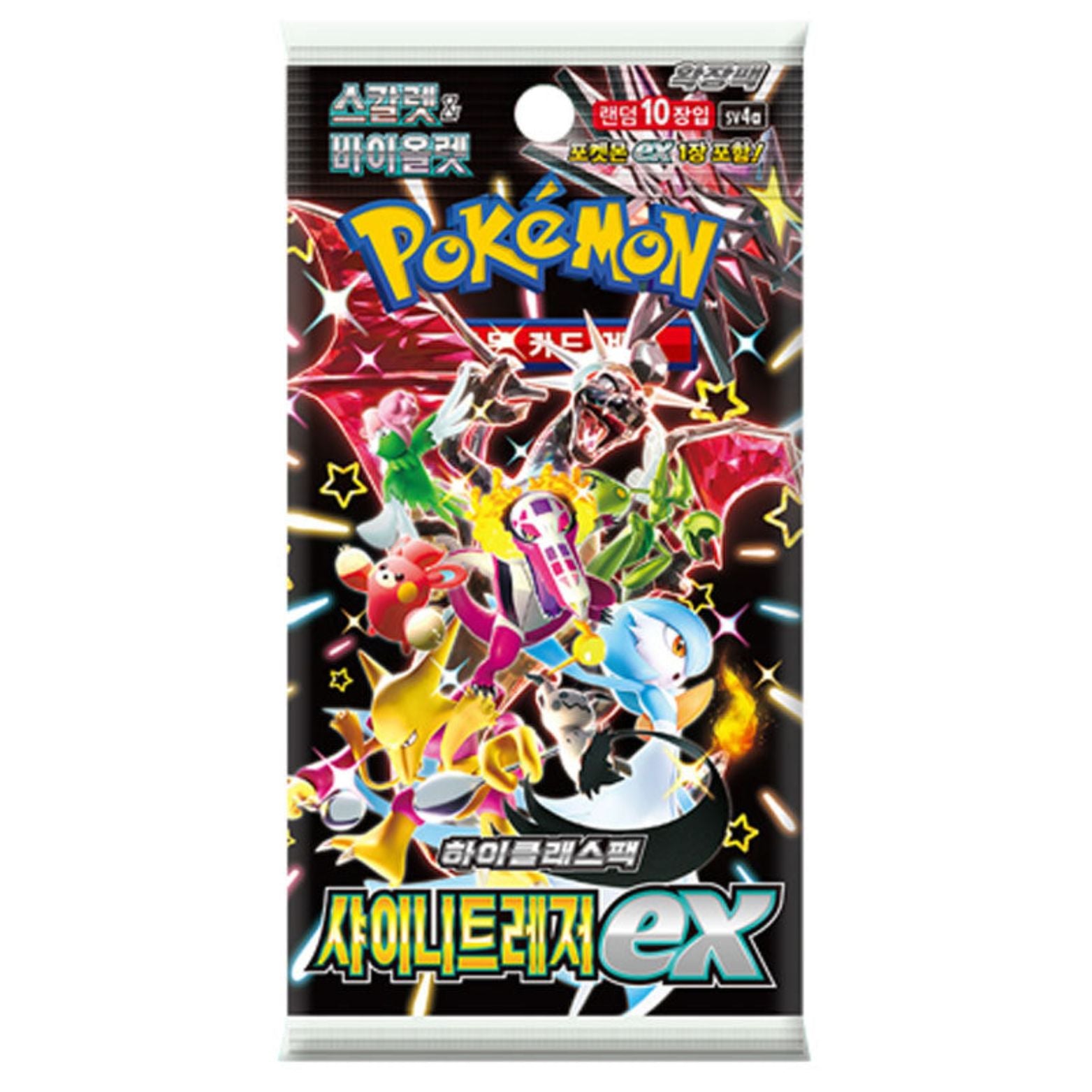 TRADING CARD GAME POKÉMON SHINY TREASURE KOREAN BOOSTER PACK 10 CARDS