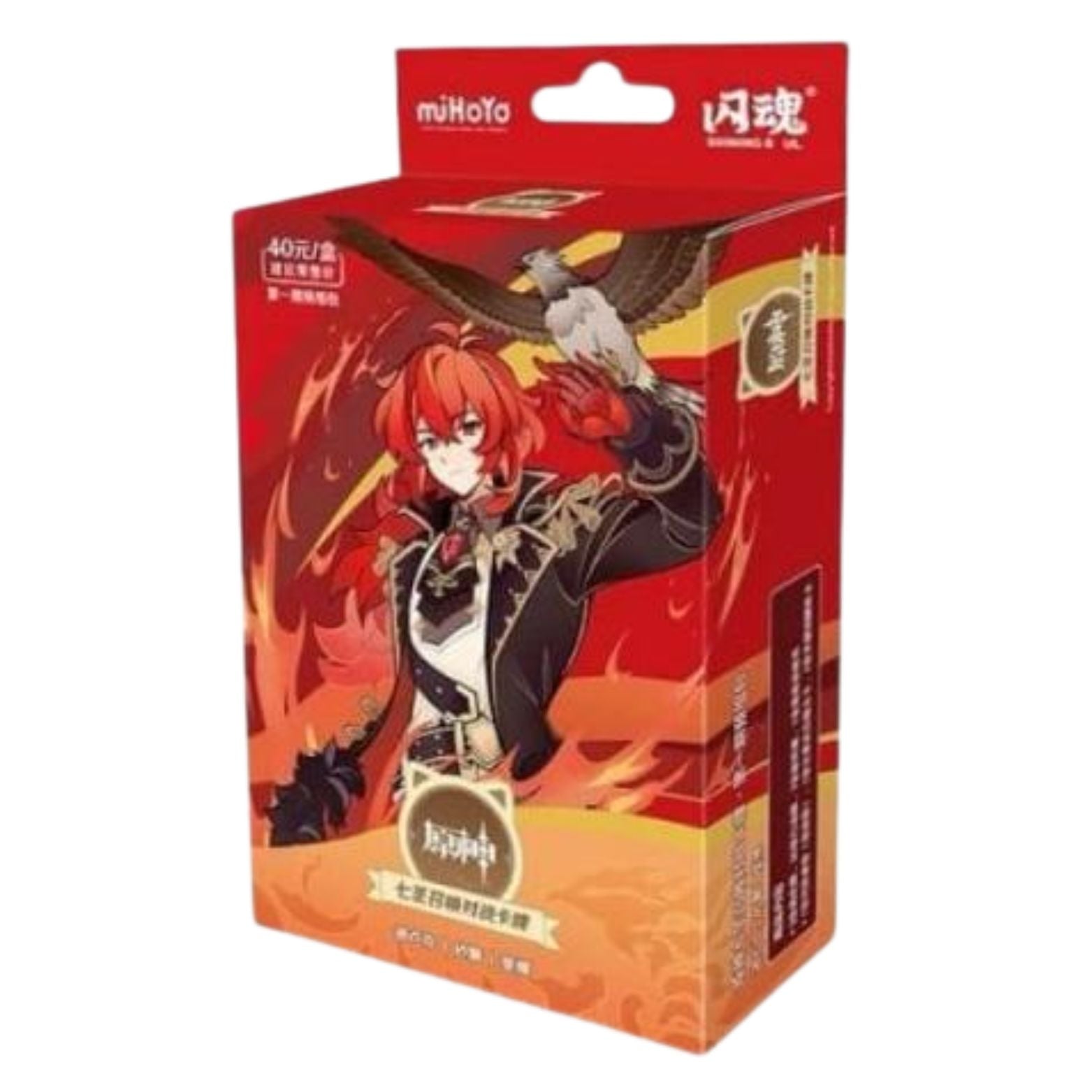 TRADING CARD GENSHIN IMPACT PRE-BUILD STARTER DECK 01 DILUC SERIES 1 CHINESE