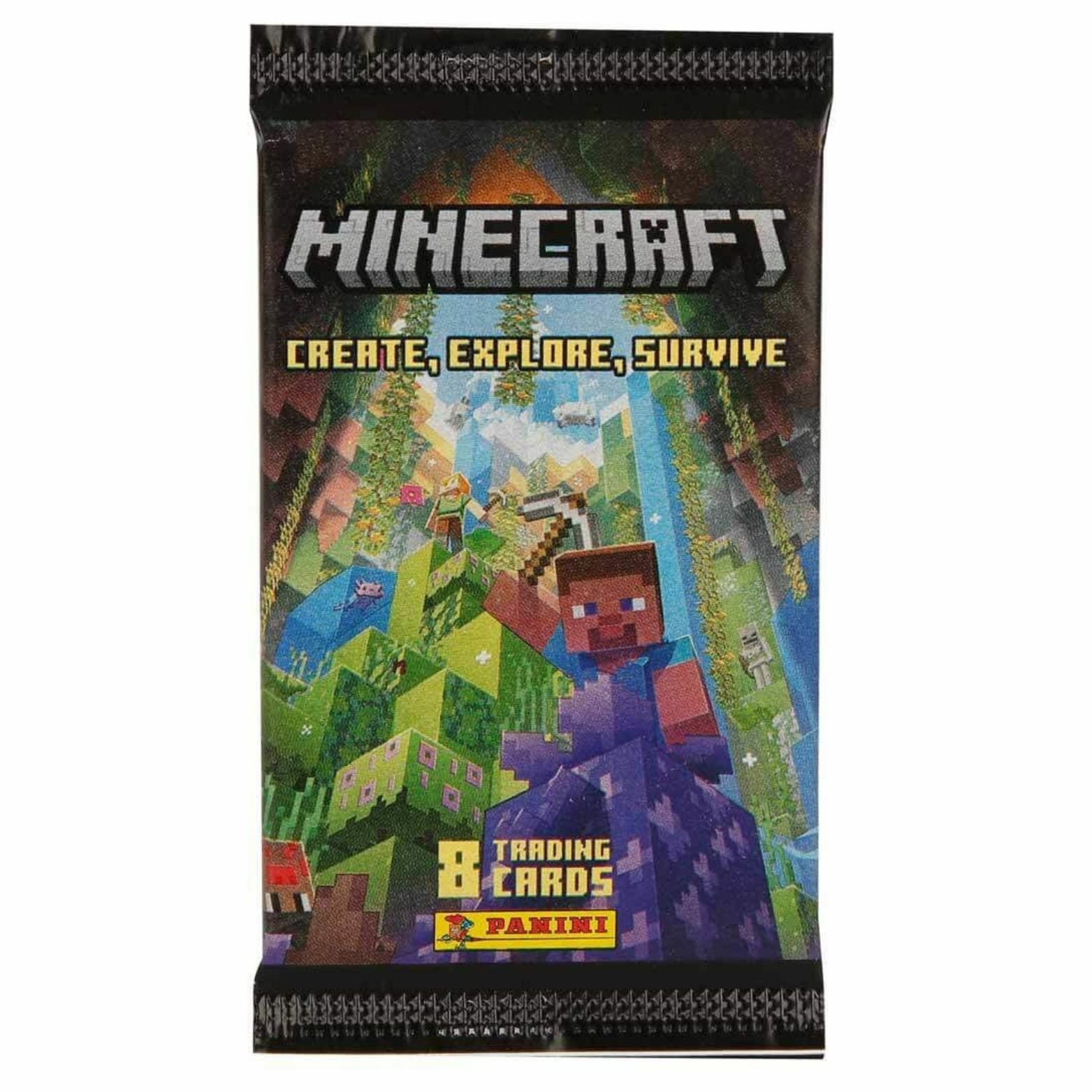 TRADING CARD MINECRAFT CREATE, EXPLORE, SURVIVE