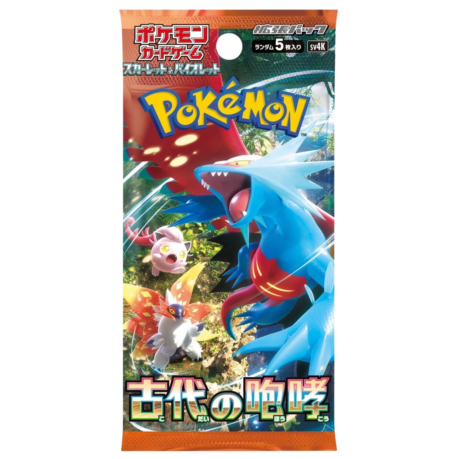 TRADING CARD GAME POKÉMON ANCIENT ROAR JAPANESE BOOSTER PACK 5 CARDS