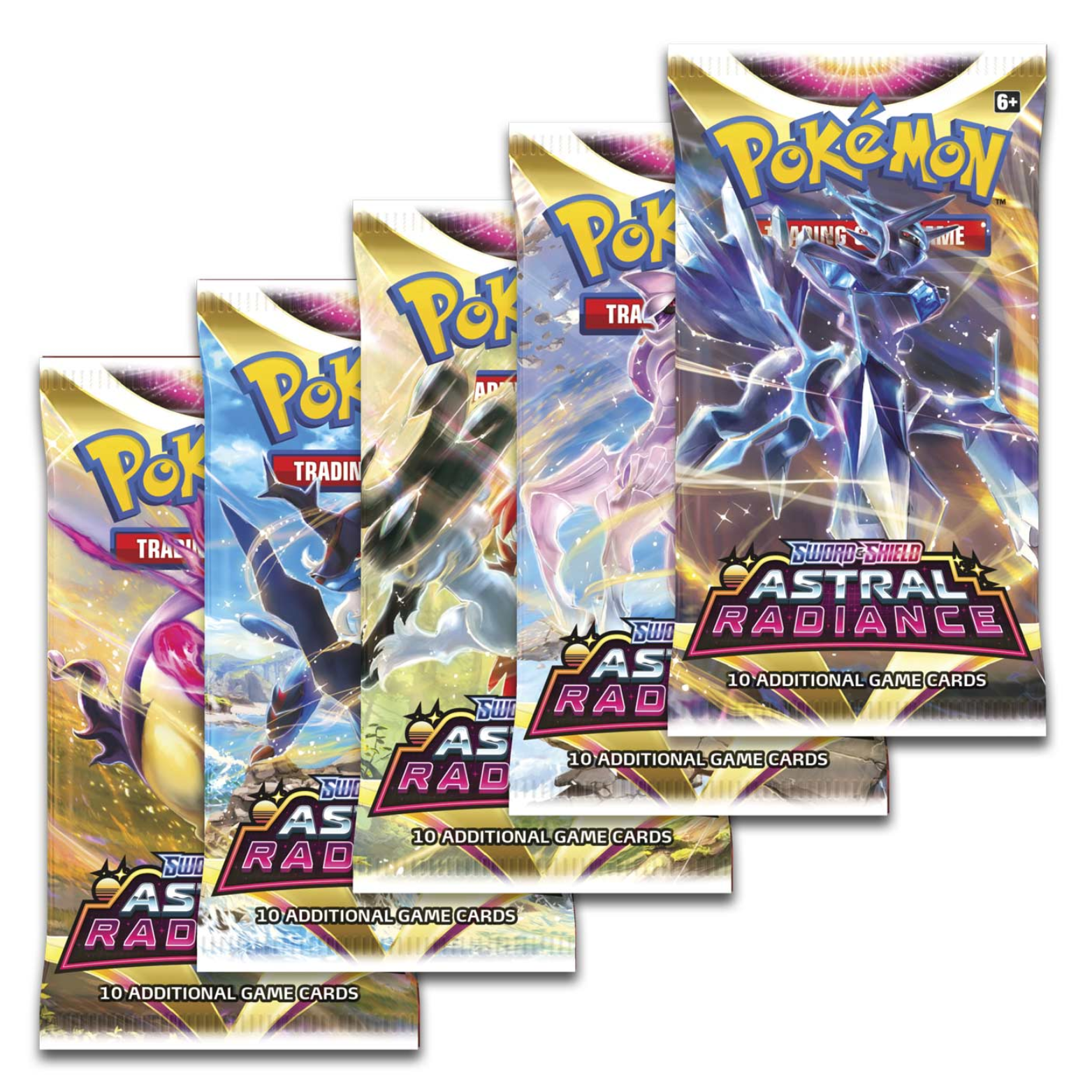 TRADING CARD POKÉMON ASTRAL RADIANCE 10 CARDS