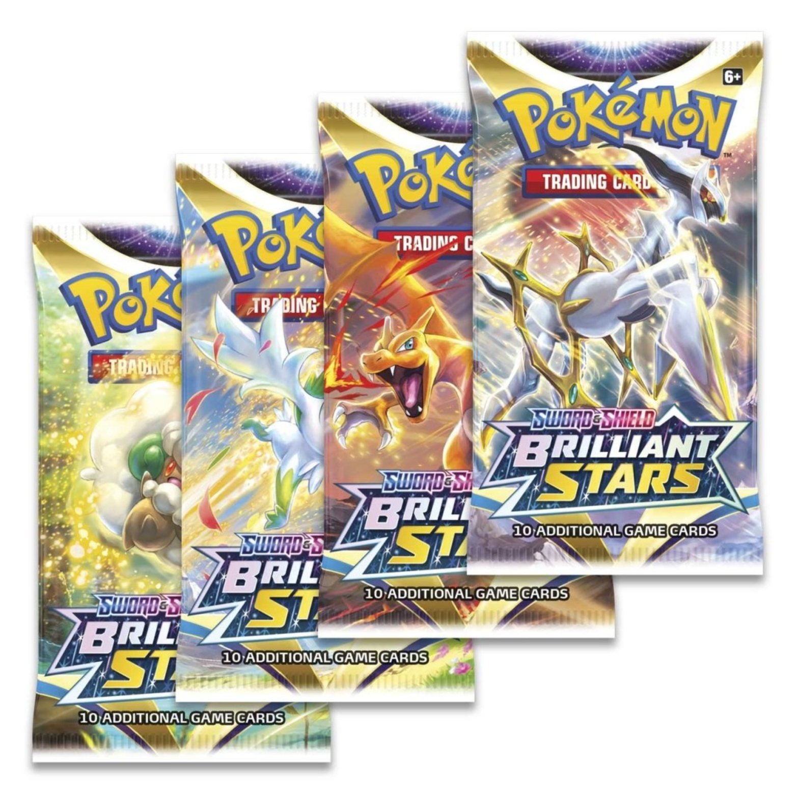 TRADING CARD POKÉMON BRILLIANT STARS 10 CARDS